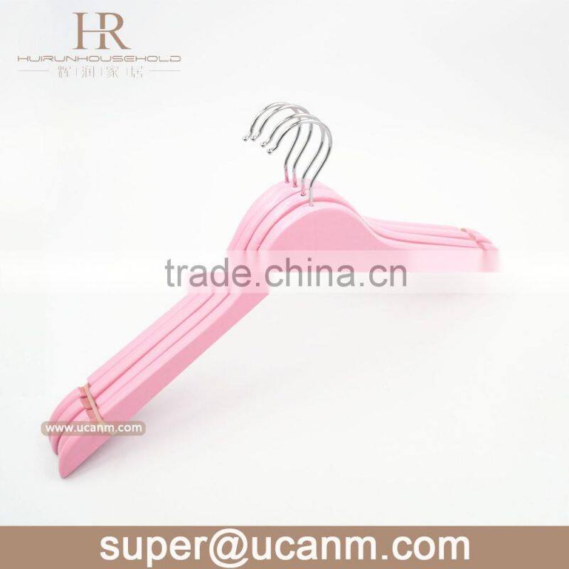HRW-6610P pink color lotus wood coat hanger