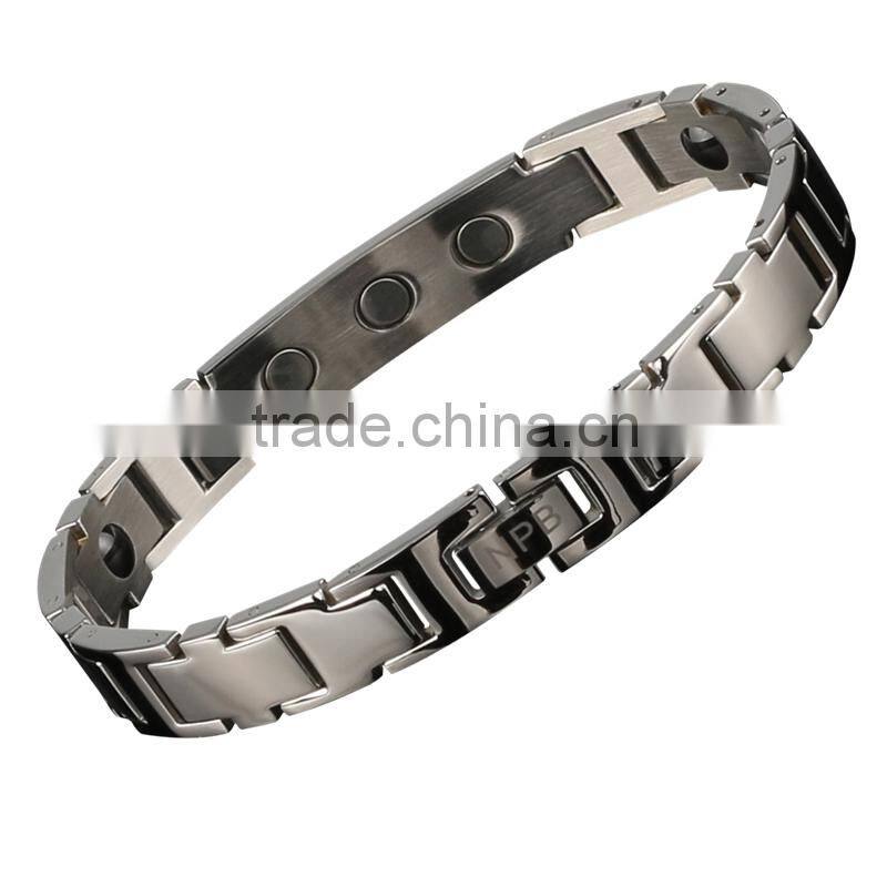 Noproble P044 FDA tourmaline stainless steel sexy paracord health charm fashion love bangle