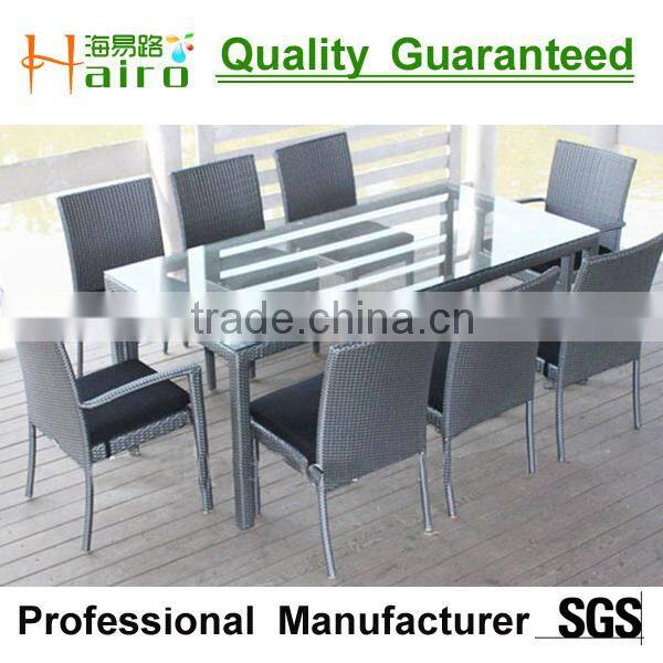Modern rattan dining table and chair set 2015