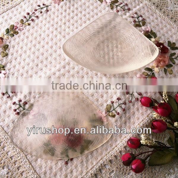 crystal Silicone artificial Breast Pads for swimwear washable and absorbent