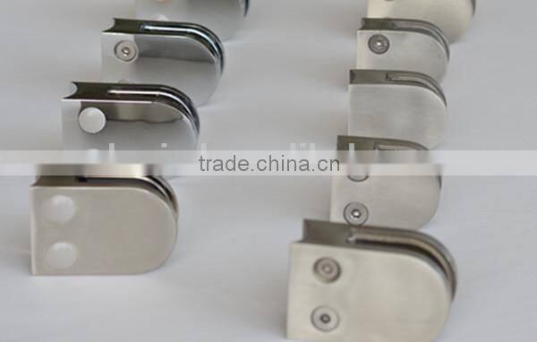 indoor stairs glass clips stainless steel railing glass clamp in balustrade