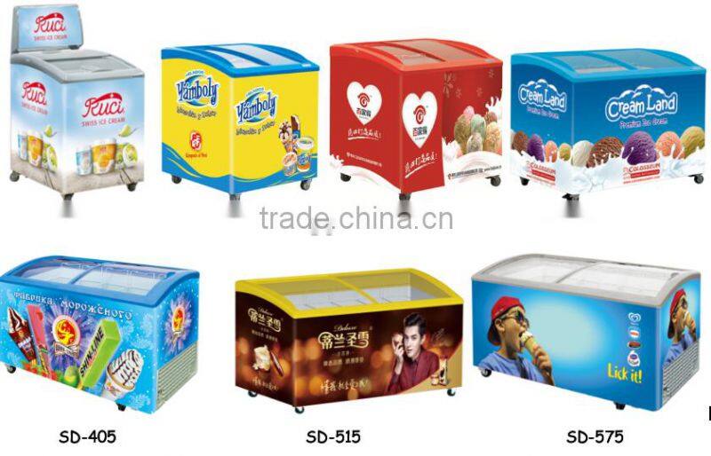 151L GLASS DOOR CHEST FREEZER