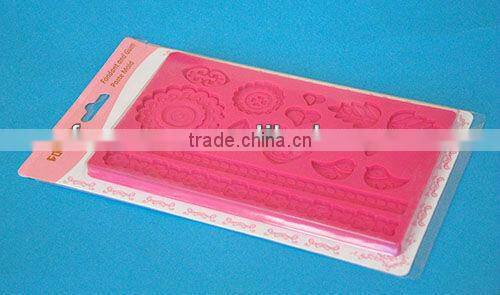 Folk silicone cake molds, fondant moulds,high quality cake decorating supplies