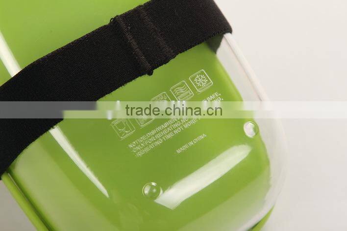 BPA free plastic lunch box with silicone inner lid for Children