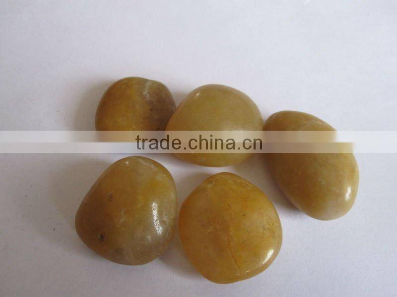 Engraved Lucky Stone, Words Cobble Stone, Natural Decorative Stone