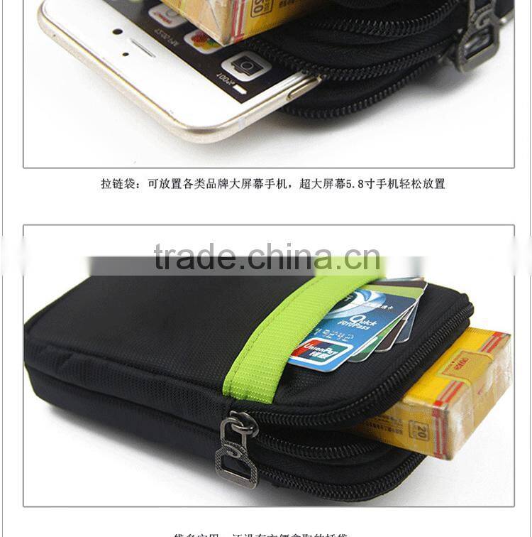 Factory supply zero wallet 5.5 inch screen cell phone bags key bag