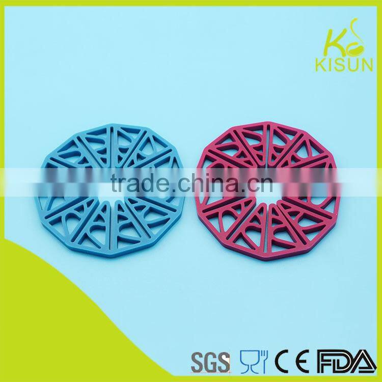 foldable mat double shape star silicone table mat dish mat