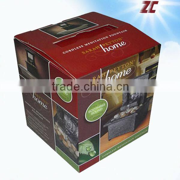 One Piece Foldable Cardboard Paper Box with PVC Window