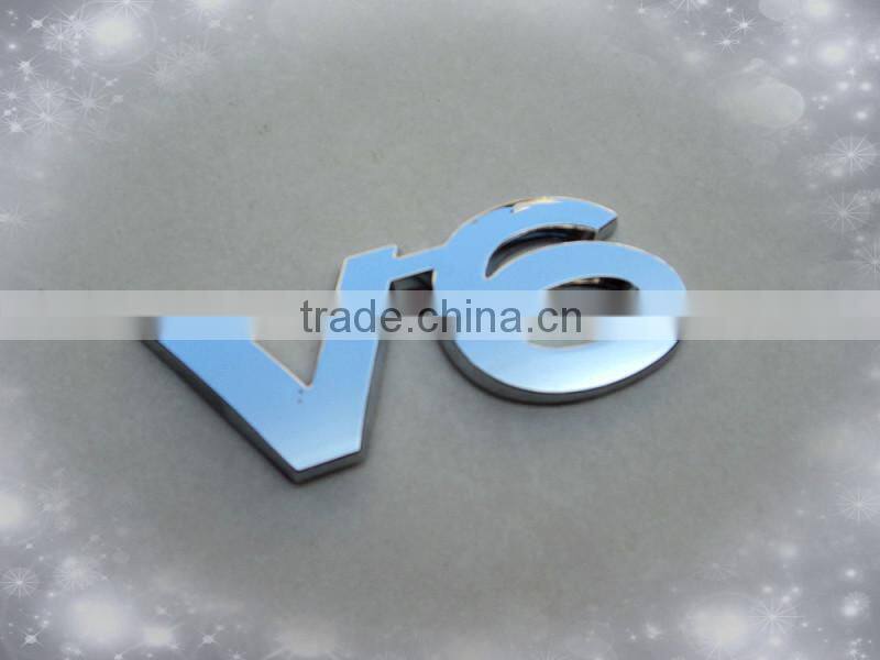 Chrome Plastic Custom sports car badges