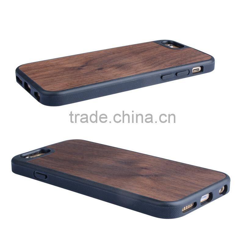 Real Maple Wood Bamoo Add TPU Mobile Phone Case For iPhone6 Case