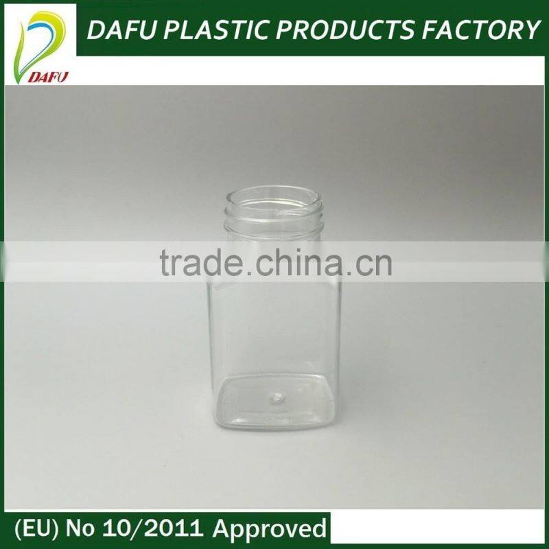 Factory wholesale rectangle 160ml white medical pet plastic bottles