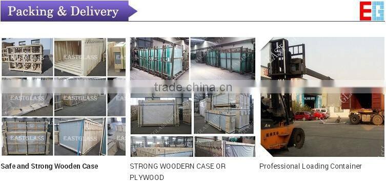 with CE & ISO certificate clear /tinted pattern glass