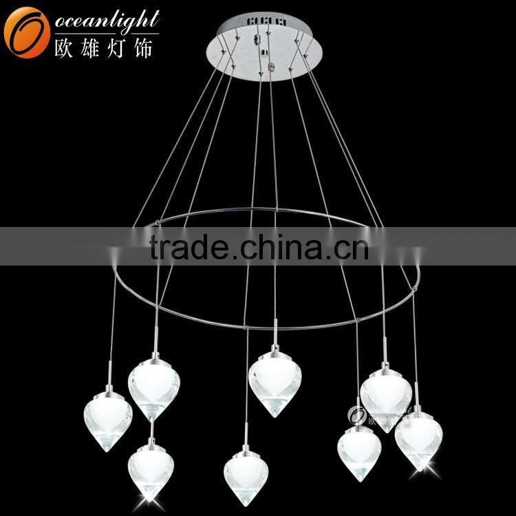 Modern LED Chips Lights Acrylic Pendant Chandelier Bottle Chandelier Lampardis OM88213-8W