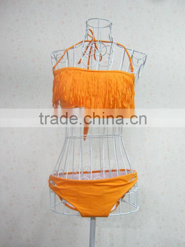 No MOQ Fringe Tassel Swimwear Paypal Accept Wholesale Brazilian Bikinis