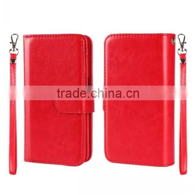 flip separable leather phone case cover card holders for huawei honor ascend lite mate8 P 9 gr3 y 6 5 max plus 7