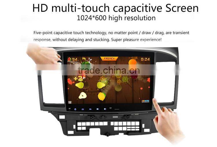 10.2 inch Android 4.4.4 Stereo for Mitsubishi Lancer GPS 1024*600 1.6G CPU Radio headunit free map GPS navi browser navi 335USD
