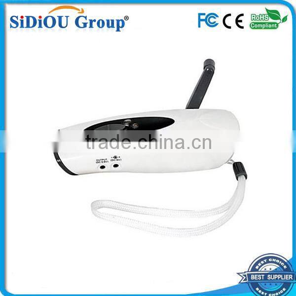 led hand crank generator hand dynamo flashlight