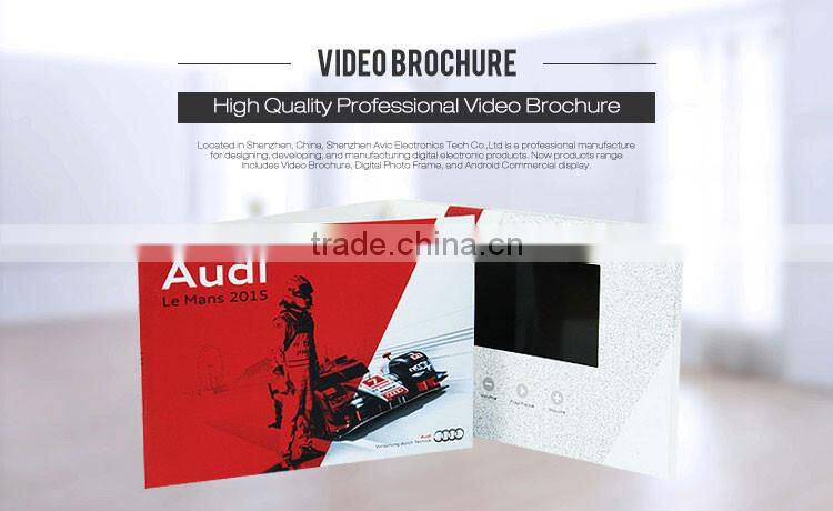 Hot selling Birthday tft lcd video brochure car