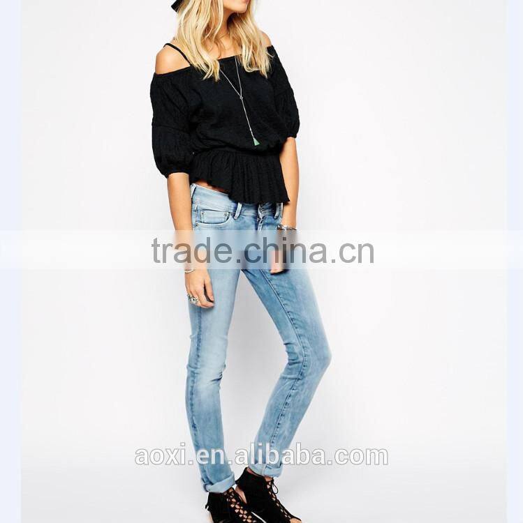 2015 fashion jeans women pop betty jeans ladies classic blue straight beg ripped boyfriend jeans