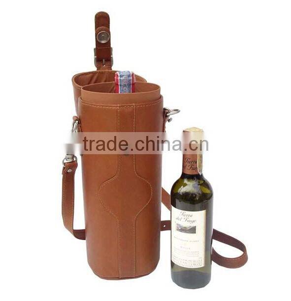 Wholesale Leather Single Deluxe Wine Carrier