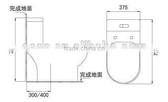 modern design toilet TC--38703