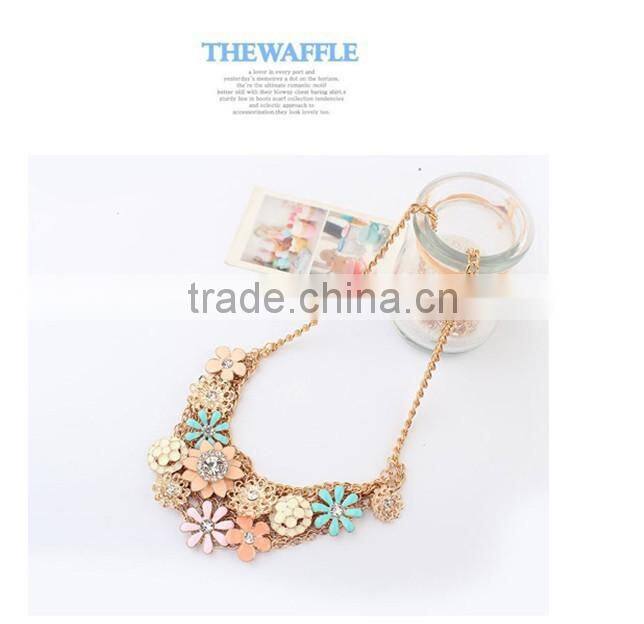Top Quality Flower Choker Collar Vintage Pendant Statement Necklace Women Necklaces & Pendants Fashion Necklaces for Women 2014