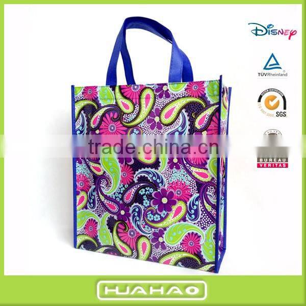 hot selling full color printing non woven shopping handbag