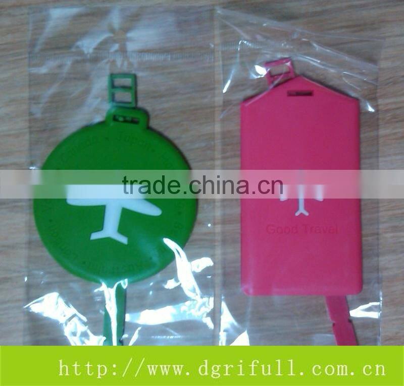Can custom LOGO Simple silicone luggage tag