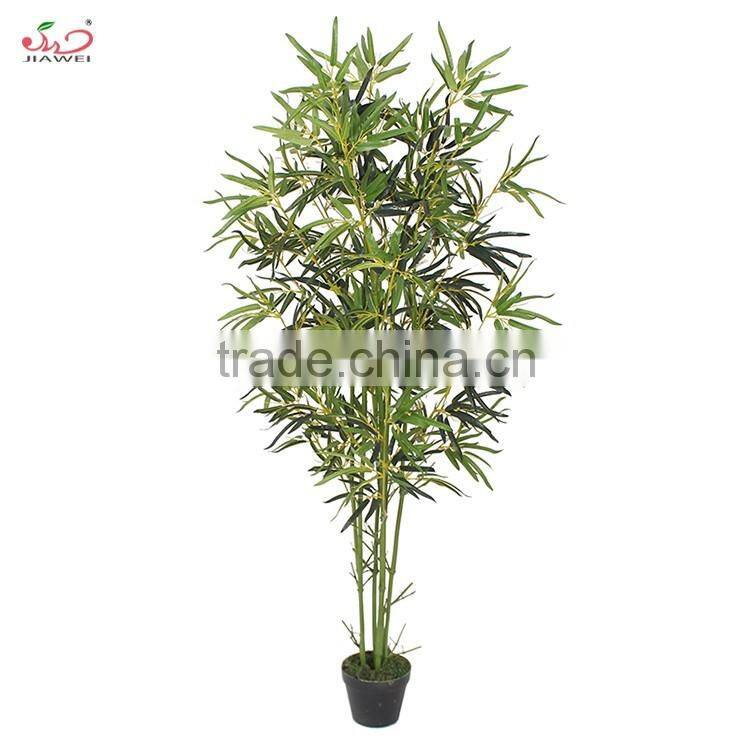 Cheap beautiful decorative plastic artificial tree bamboo leaves branches