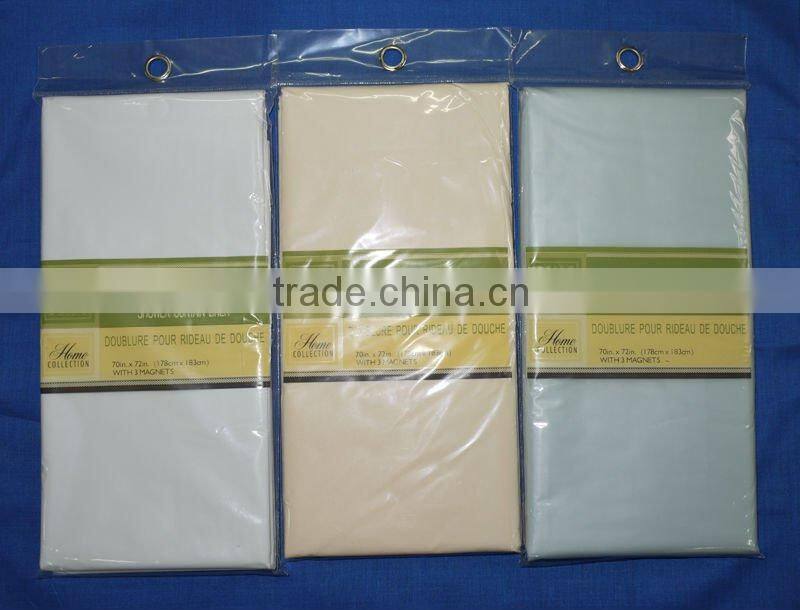 orange hookless Shower Curtain