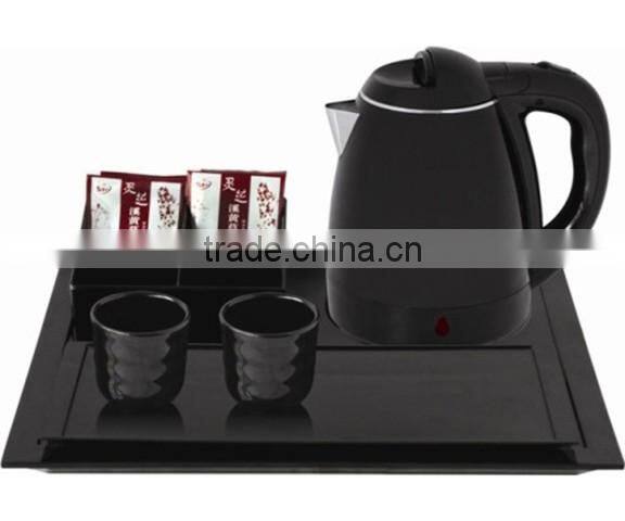 New design electric tea tray set ,best selling hotel kettle tray set