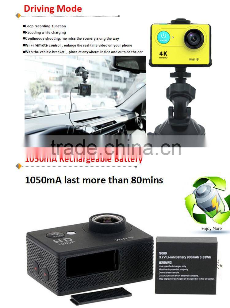 Brand New Real 4k Wifi Full HD 1080P DV Waterfrool Mini Sport Action Camera