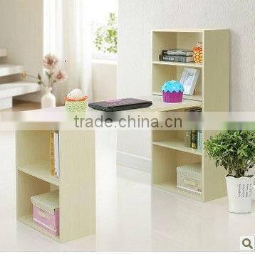 Computer desk with bookshelf, wooden computer desk, cheap home office furniture