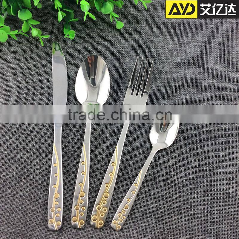 Cheap Dinnerware! hot sell stainless steel dinnerware wholesale cutlery