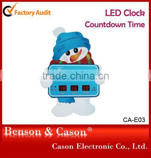 2015 Creative LED Clock With Gold