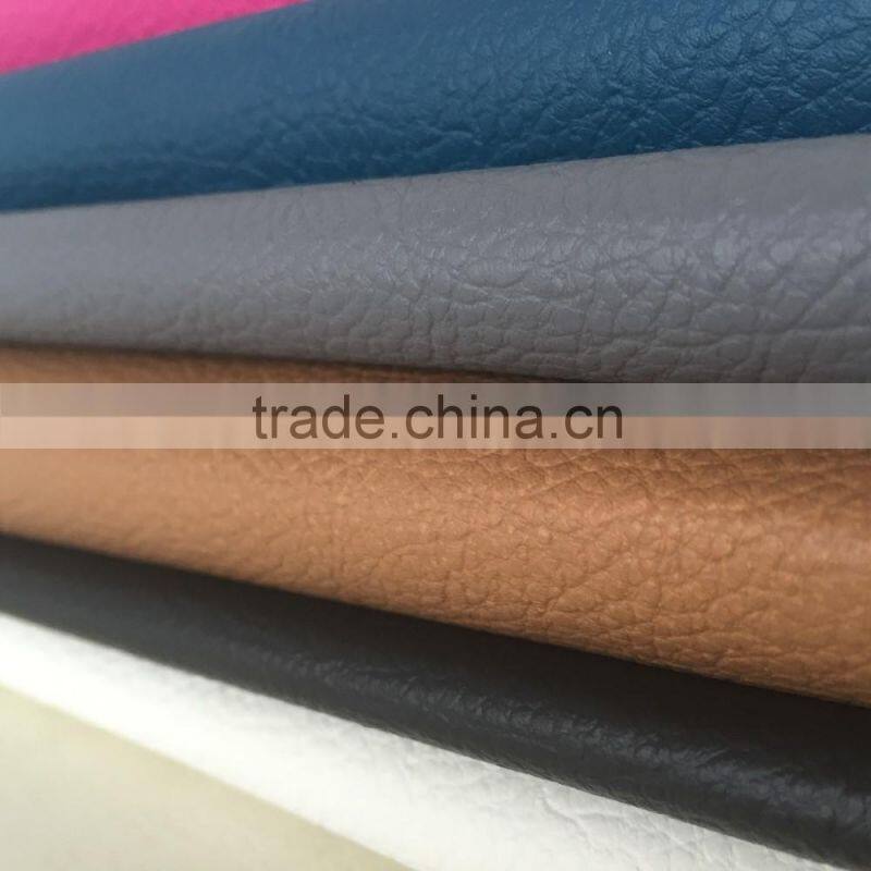 PU Leather factory Modern italian anti-abrasion faux microfiber leather horse leather for sofa car seat cover