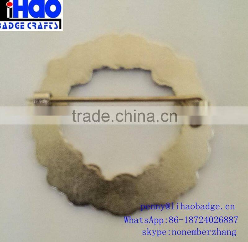 factory custom wholesale cheap price poppy metal pin badge