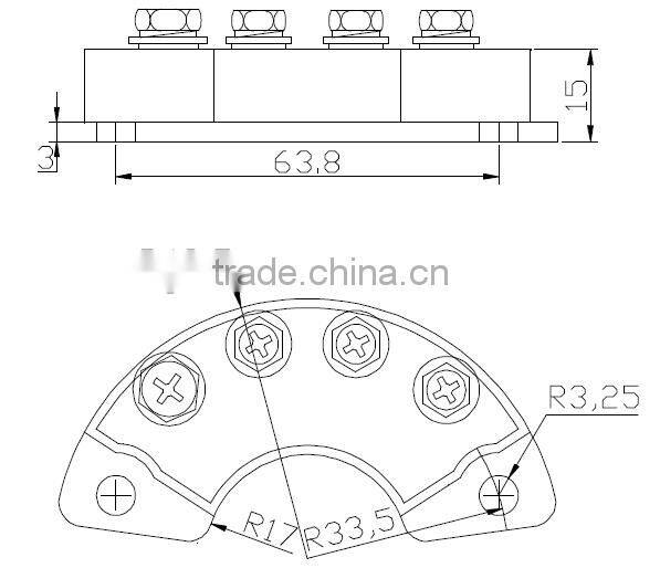 MXG/Y(S)35~50 Rotation triphase half bridg rectifier module