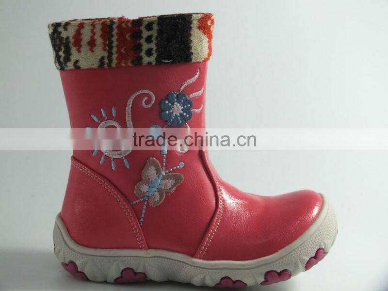 2012 children embroider new trendy girls boots