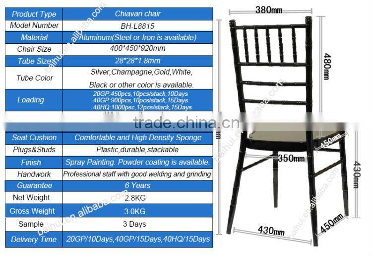 aluminum tiffany cheap wedding chair rentals