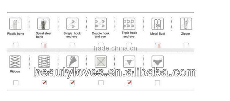 Plastic mens corset made in China