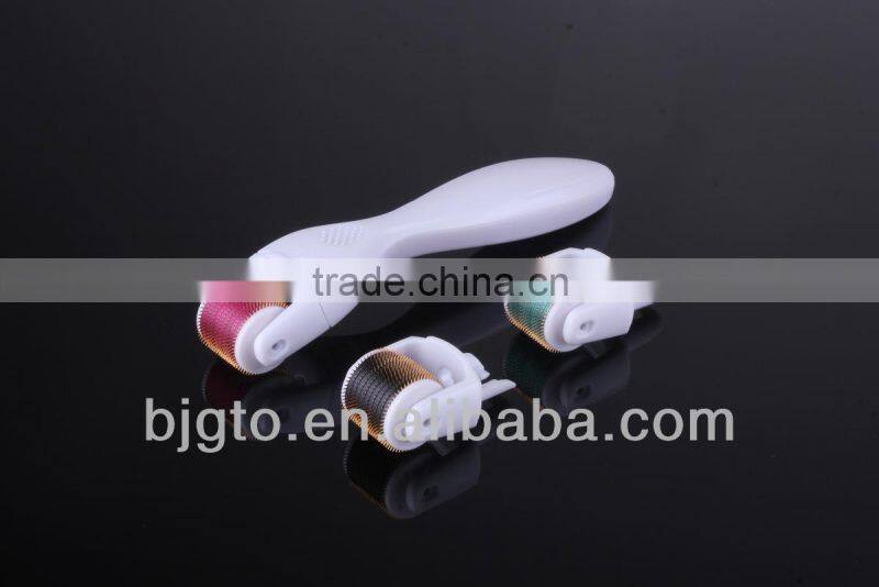 2014 new hotsale 600 needles stainless steel titanium alloy blue face meso roller