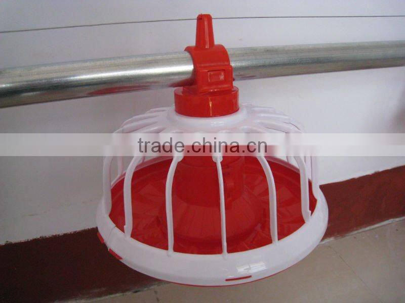 poultry feeding pan system for broilers and chicken
