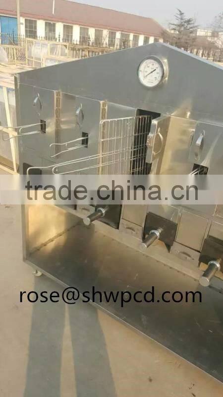 Automatic smokeless charcoal fish grill machine,large capacity fish roasting machine with best price