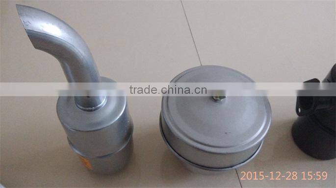 China newest exporting tractor exhaust muffler with three foot