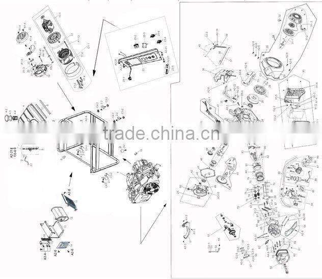 13HP,Four-strokeHonda Engine (GX390, 188F)