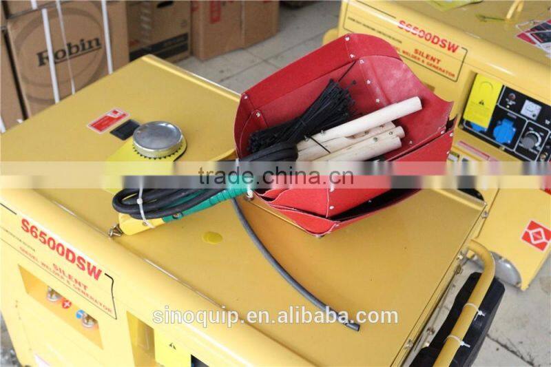 5.5 KVA Single-phase Electric start Silent-type Diesel Welder Generator