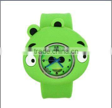 Promotional Fashion Slap Band Silicone Girl Watch