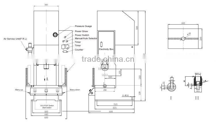 JULY favorable price OEM 20 Ton hydraulic press brick machine