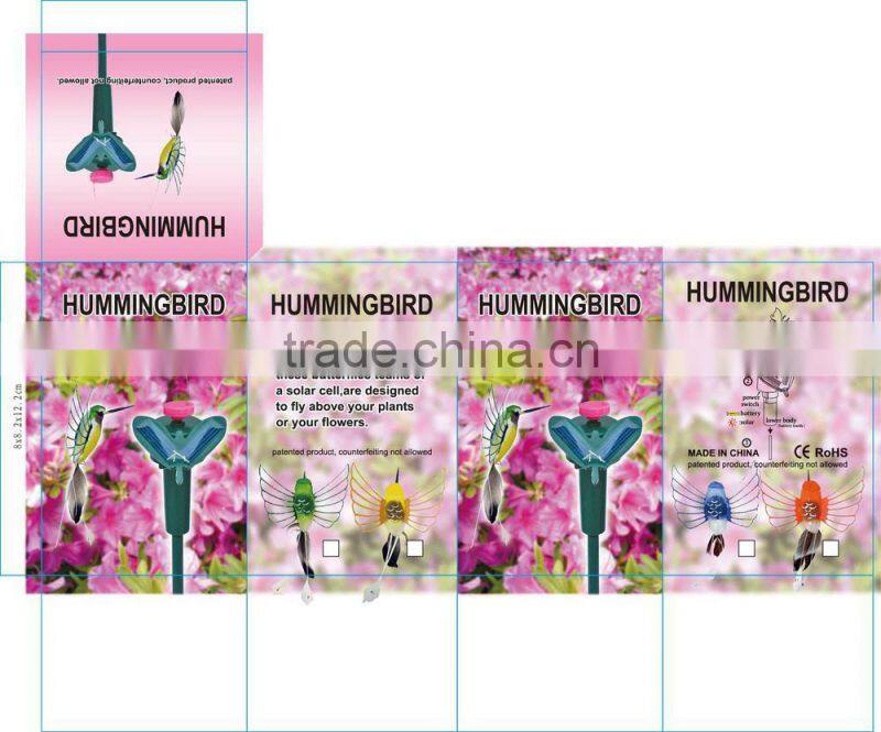 hotest solar hummingbird garden decoration solar hummingbird decorative humingbird fluttering hummingbird flying hummingbird